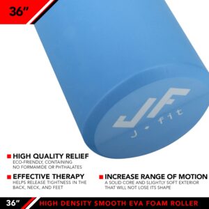 JFIT High Density EVA Roller, Blue, 36"