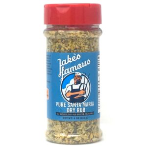 Jake‘s Famous Pure Santa Maria Dry Rub Seasoning for Tri Tip Beef Steak Burgers Pork Chicken 5.0 Oz