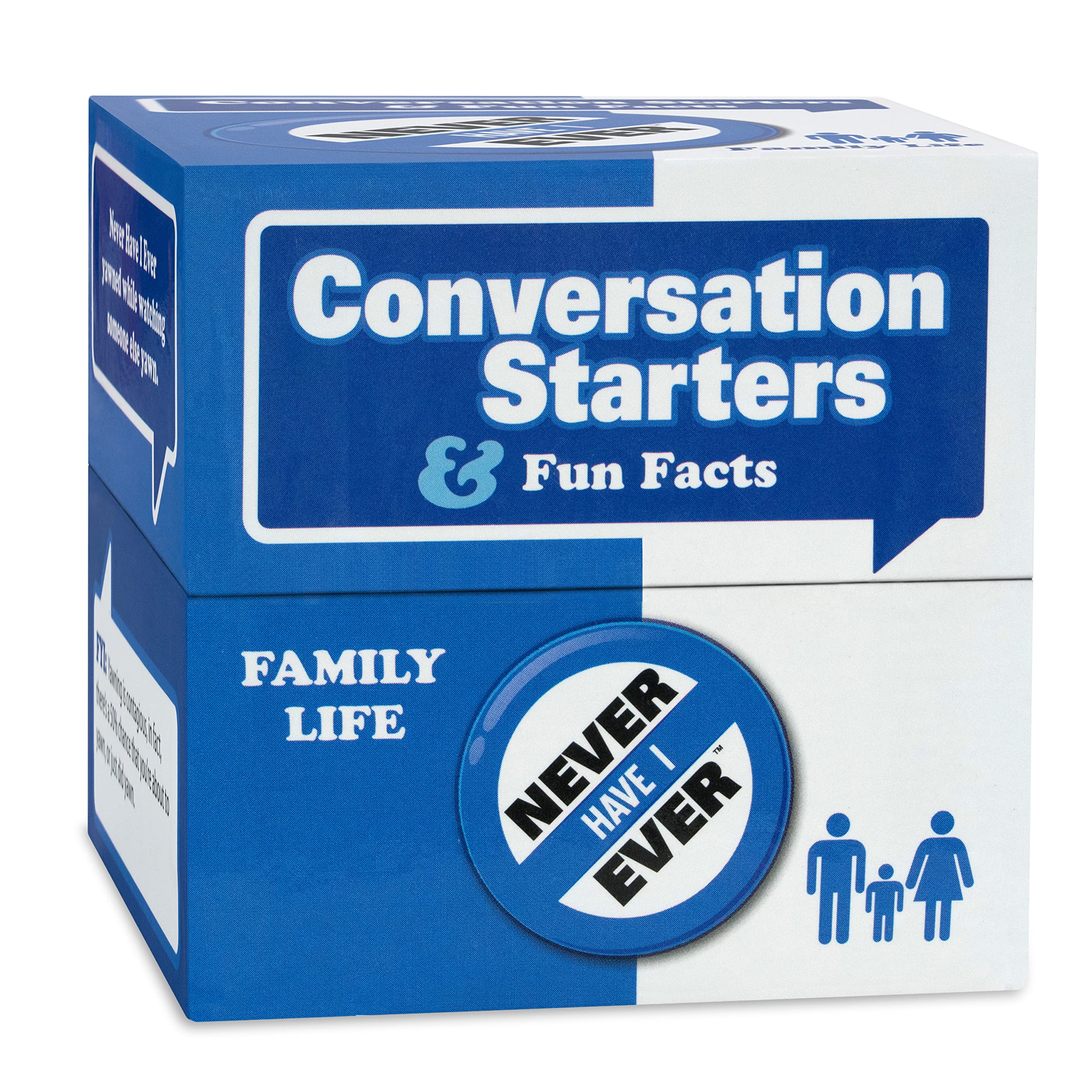 Never Have I Ever Conversation Starters: Family Edition | Funny Card Game for Parties, Get Togethers, Vacations, Game Nights & Gifts | Fun Card Games for Family, Teens and Kids | 150 cards | Ages 8+