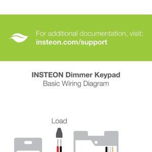 Insteon Smart Dimmer 6-Button Keypad, KeypadLinc in-Wall Controller, 2334-232 (White) - Insteon Hub Required for Voice Control with Alexa & Google Assistant