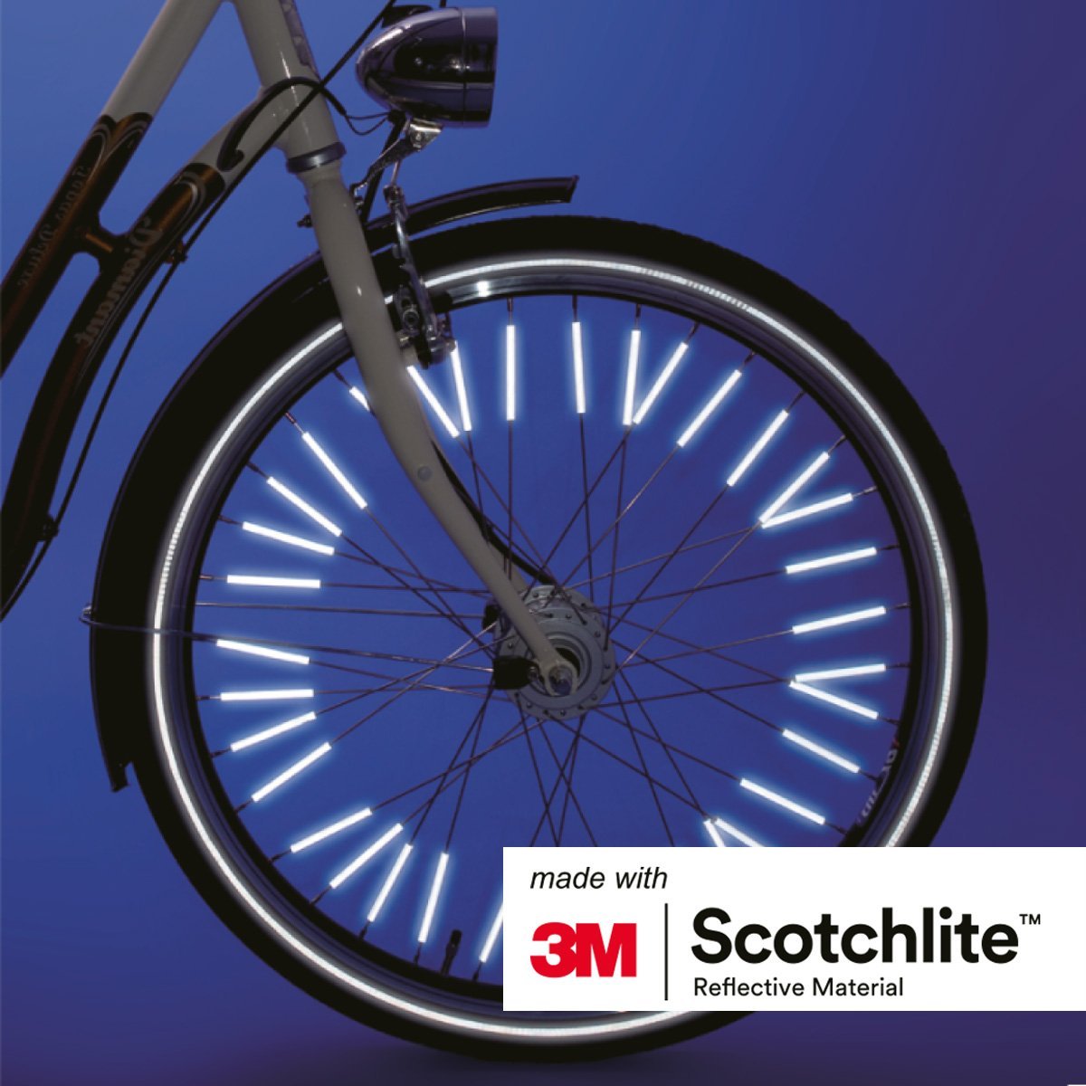 Salzmann 3M Spoke Reflectors for Bicycles | High Visibility| Made with 3M Scotchlite | 36 Pieces