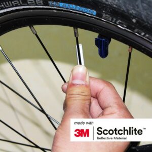 Salzmann 3M Spoke Reflectors for Bicycles | High Visibility| Made with 3M Scotchlite | 36 Pieces