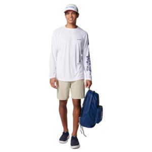 Columbia Men's Backcast III Water Short, Sun Protection and Quick Drying, Medium x 6" Inseam Fossil