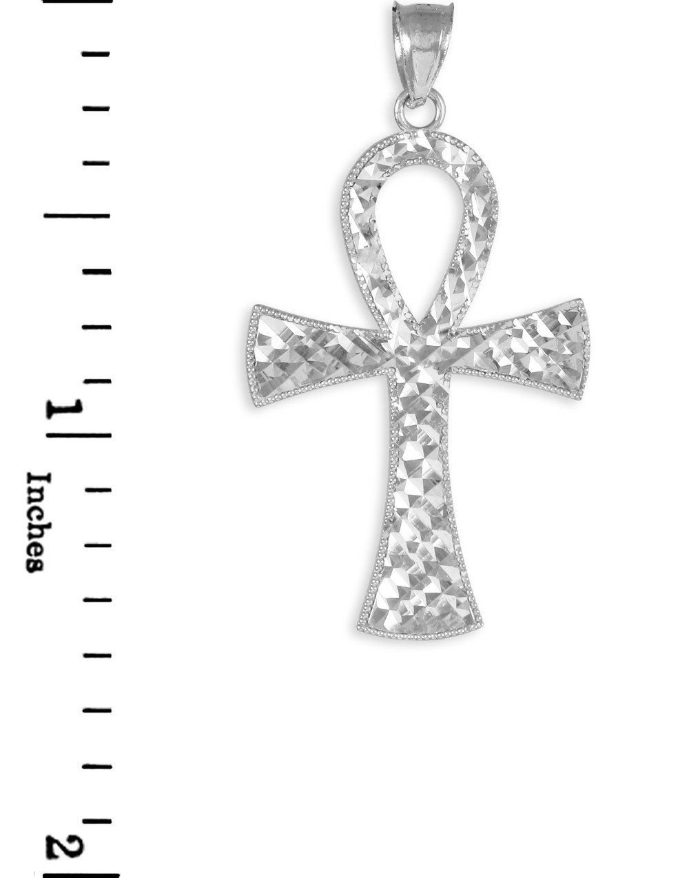 925 Sterling Silver Egyptian Ankh Cross Charm Pendant