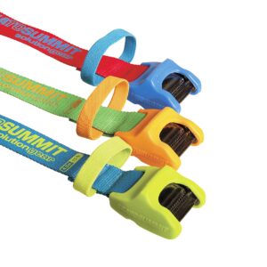 Sea to Summit Tie-Down Straps with Silicone Cam Cover (Pair), 11 feet 6 inches