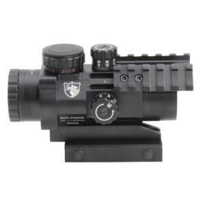 ccop outdoor products tactical prism scope, 2.5x32mm, red/green