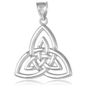 silver celtic triquetra pendant