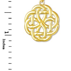 14k Gold Triquetra Celtic Trinity Pendant