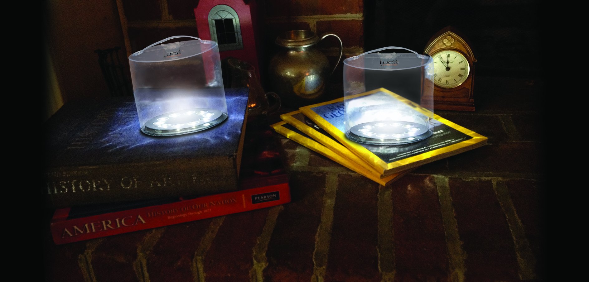 MPOWERD Luci - The Original Inflatable Solar Light, Clear Finish