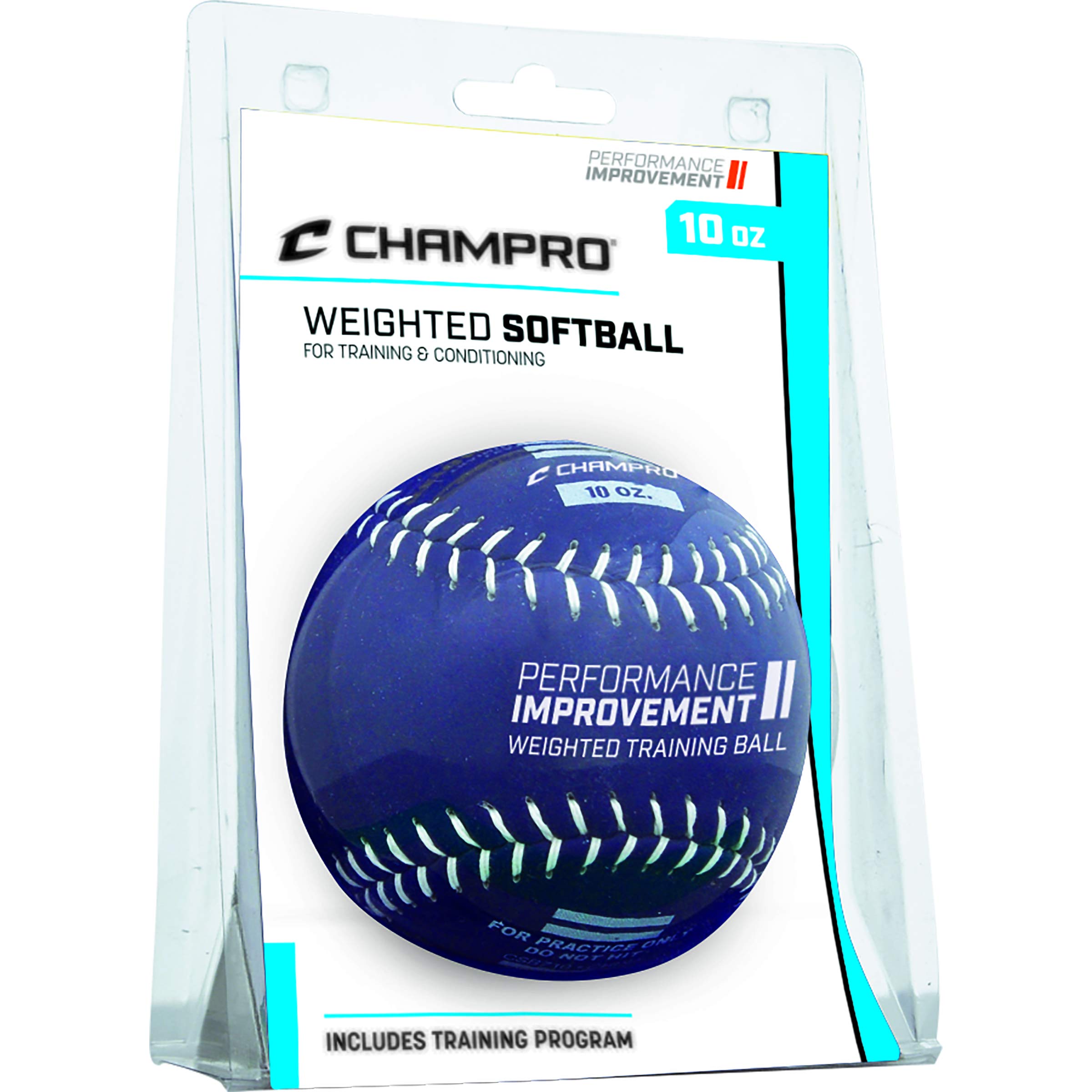 Champro Weighted Training Softballs - Leather Cover (10 oz.) (CSB7CS)