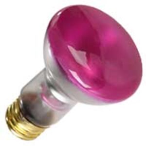 4 qty. halco 50w r20 dpnk 130v halco r20dpnk50 50w 130v incandescent dawn pink lamp bulb