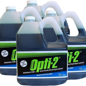 Opti-2 20044 1 Gallon 2-Cycle Engine Lubricant w/ Fuel Stabilizer - Case of 4