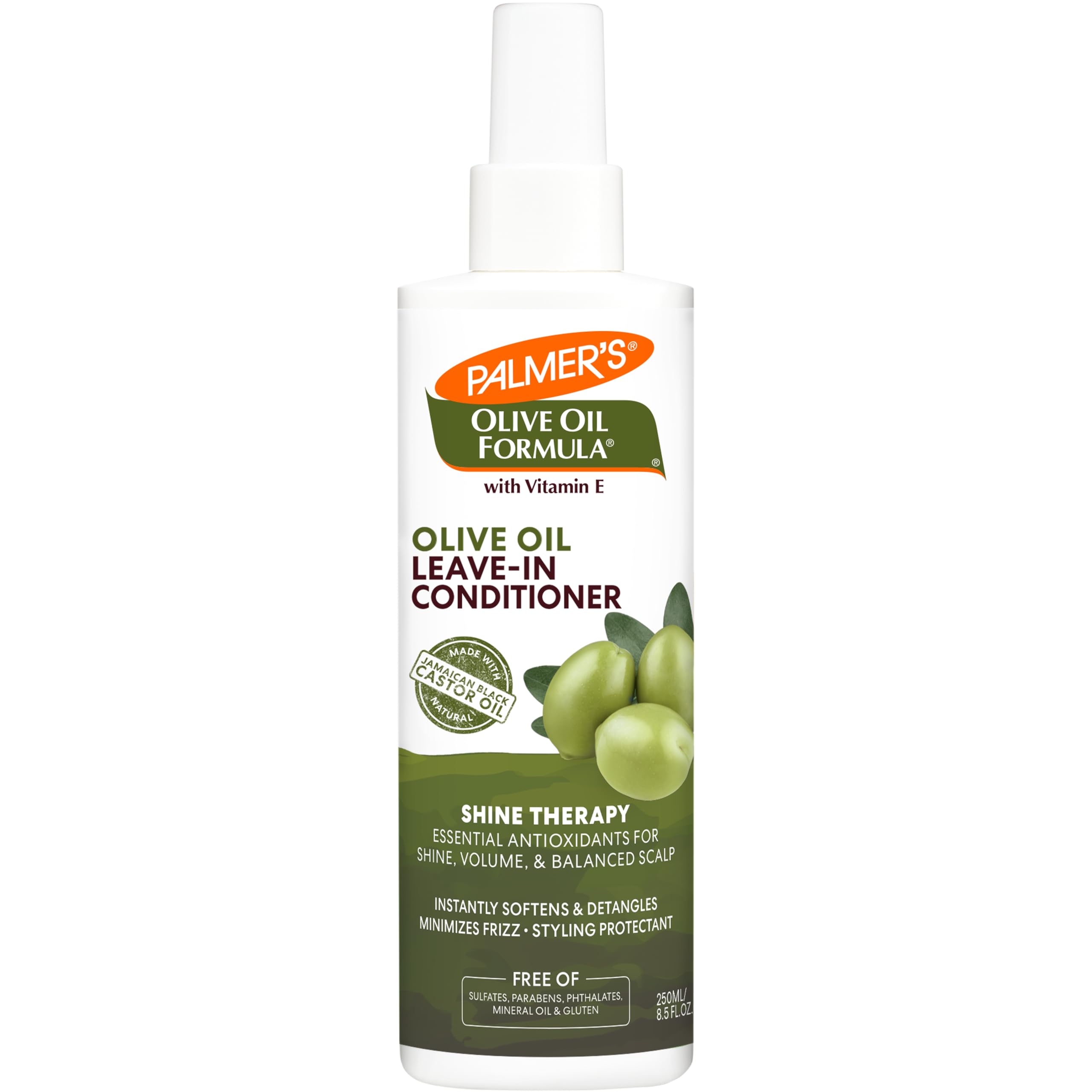 Palmer's Olive Oil Formula Leave In Conditioner Spray, Shine Therapy, Instantly Detangle, Soften and Smooth Textured and Curly Hair, 8.5 Ounces