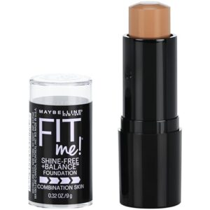 maybelline new york fit me shine-free + balance stick foundation, pure beige, 0.32 oz.