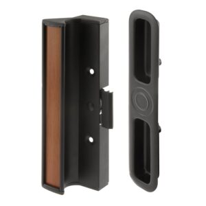 Prime-Line C 1201 Aluminum Black Finish, Surface Mount with Clamp Latch, International Windows Patio door handle, 3