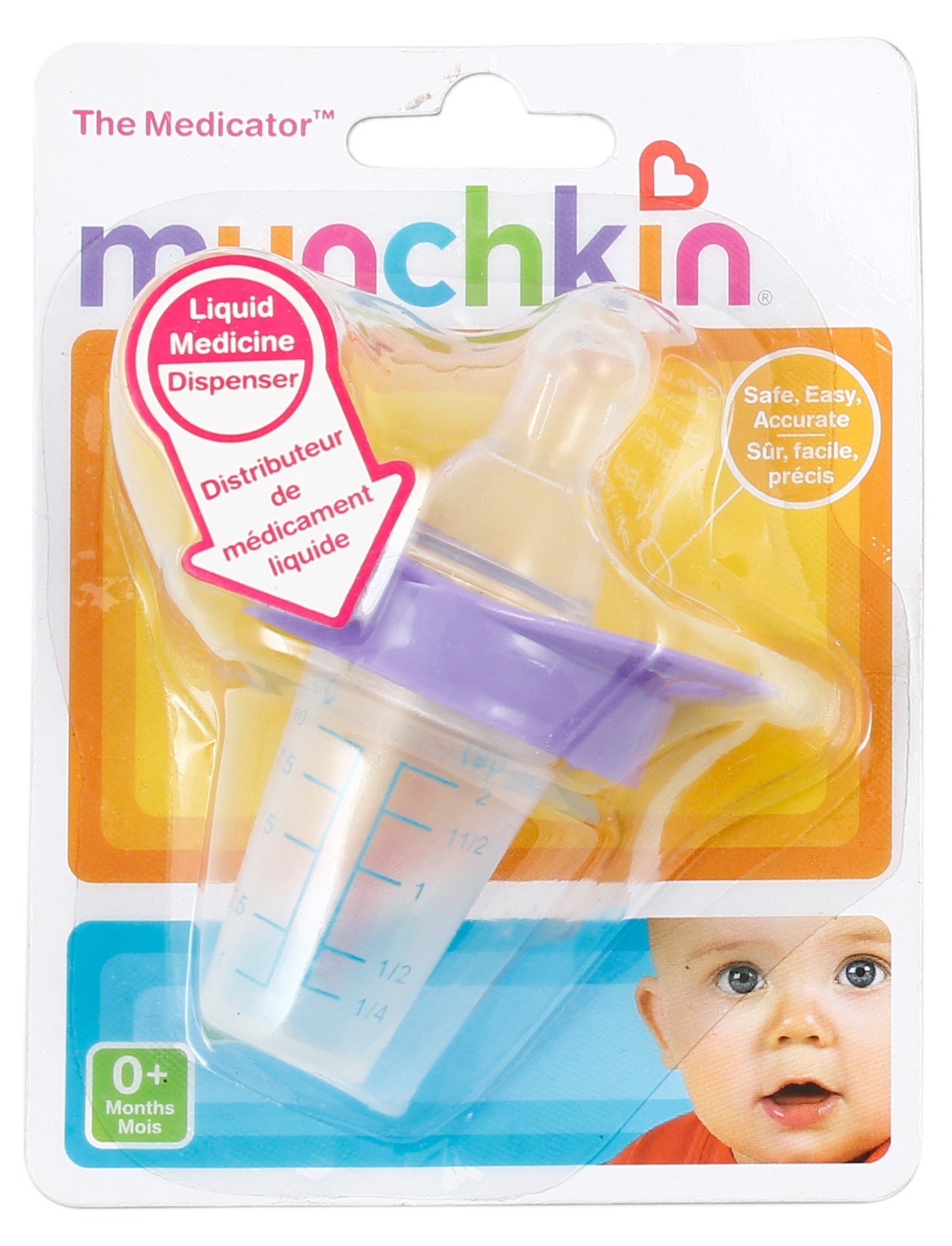 Munchkin Inc. - The Medicator Liquid Medicine Dispenser 0 Months+ - 1 Pack (Color May Vary)