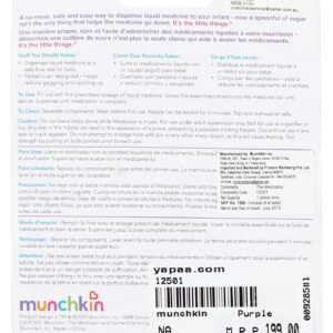 Munchkin Inc. - The Medicator Liquid Medicine Dispenser 0 Months+ - 1 Pack (Color May Vary)