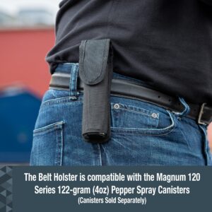 SABRE Nylon Belt Holster for Magnum 120 Series, Fits 122-Grams (4-Ounces) Models, Provides Quick Access To Protection, Durable Design, Velcro Closure