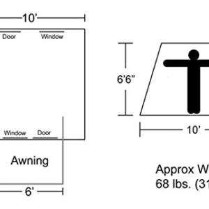 Kodiak Basic Flex-Bow Quick Set Up Canvas Tent 6051