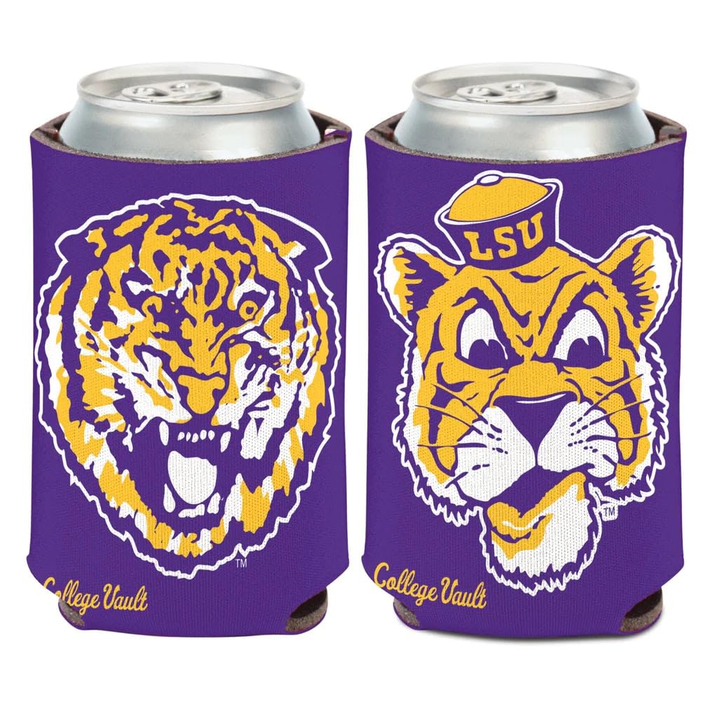 WinCraft LSU Tigers Official NCAA 12 oz. Insulated Coozie Can Cooler by 165916