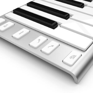 Xkey 25 USB MIDI Keyboard - Apple-Style Ultra-Thin Aluminum Frame, 25 Full-Size Velocity-Sensitive Keys, Polyphonic Aftertouch, Ultra-Low Latency, Simply Plug & Play on iPad, iPhone, Mac, PC