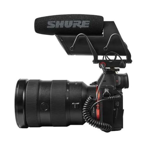 Shure VP83F LensHopper Camera-Mounted Condenser Shotgun Microphone with Integrated Digital Flash Recording - Windscreen, Superior RF Immunity, Backlit LCD, 5-Position Joystick, Rycote Lyre Shock Mount