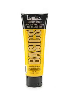 liquitex basics acrylics colors cadmium yellow deep hue 4 oz. tube [pack of 3 ]