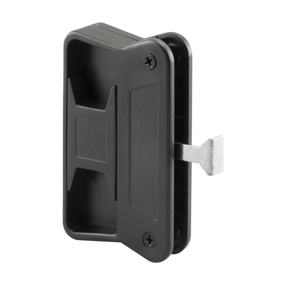 Prime-Line A 168 Black Plastic, Sliding Screen Door Latch and Pull, fits Superior (Single Pack), Black