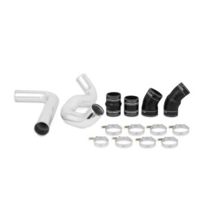 mishimoto mmicp-f2d-03bk intercooler pipe kit compatible with ford 6.0 powerstroke 2003-2007 black