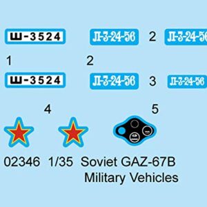 Trumpeter Soviet GAZ-67B Military Vehicle Model Kit