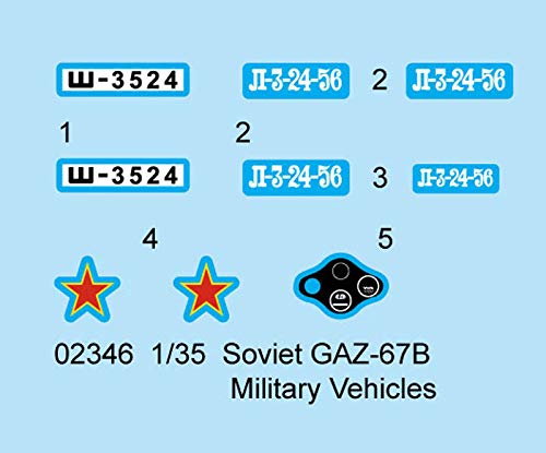 Trumpeter Soviet GAZ-67B Military Vehicle Model Kit