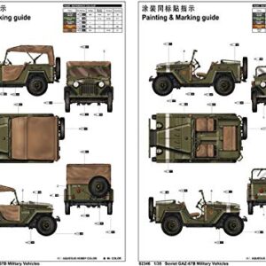 Trumpeter Soviet GAZ-67B Military Vehicle Model Kit