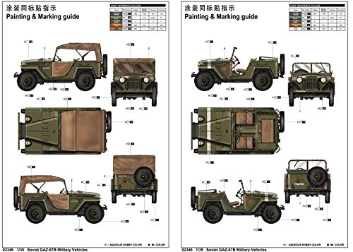 Trumpeter Soviet GAZ-67B Military Vehicle Model Kit