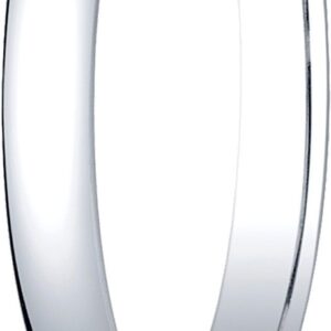 BANVARI Benchmark Platinum 2.5mm Slightly Domed Traditional Oval Wedding Band Ring, Size 5.5