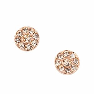 Fossil Women's Rose Gold-Tone Stud Earrings, Color: Rose Gold (Model: JF00830791)