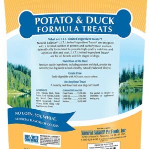 Natural Balance Limited Ingredient Dog Treats Potato & Duck Formula, 14 oz, 3 Pack