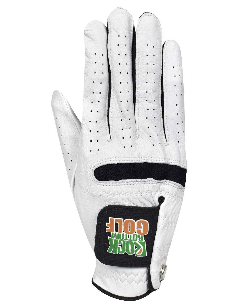 Rock Bottom Golf MRH Cabretta Leather Glove White/Black Extra Large