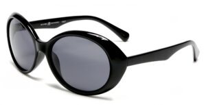 samba shades women's sunglasses polarized lens oversized frame retro audrey hepburn style black