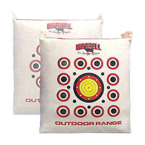 Morrell Weatherproof Range Archery Bag Target Replacement Field Point Cover with 2 Shooting Sides and Over 50 Shooting Spots, White