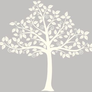 Wall Pops WallPops WPK0837 Silhouette Tree Wall Art Kit, White & Off-White