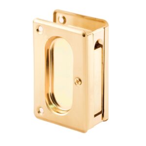 prime-line n 7361 3-3/4 in, polished brass, pocket door passage pull