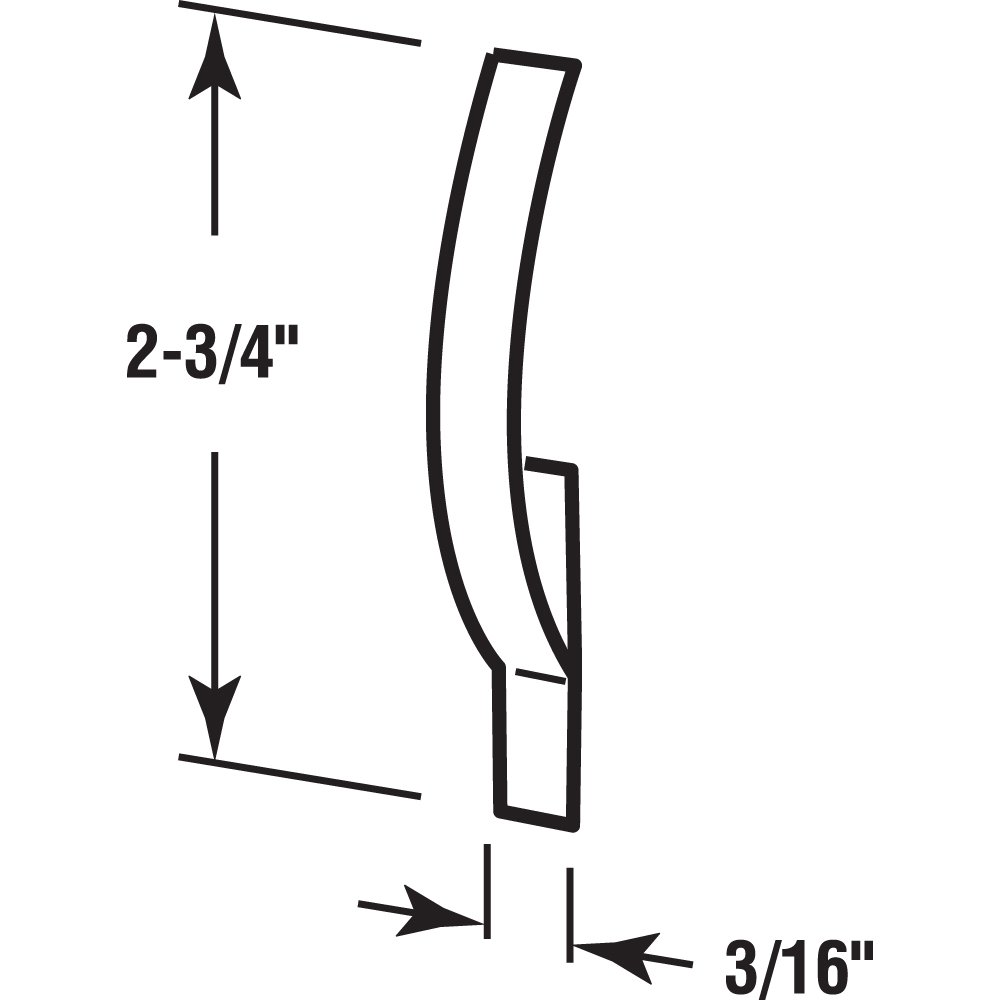 Prime-Line L 5794 Screen Tension Spring, 3/16 In., Center Mounted, Flat (6 Pack)