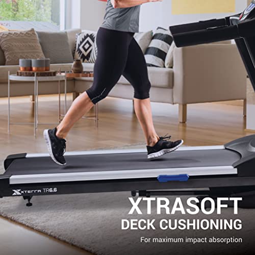 XTERRA Fitness TR6.6 Folding Treadmill, Black