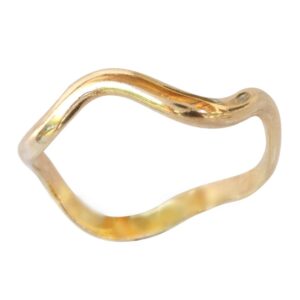 california toe rings 14k gold filled wave band thumb ring (11)