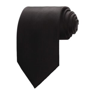 k. alexander black new mens solid color black ties