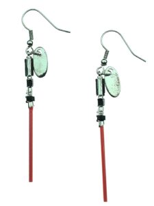 star wars red lightsaber earrings