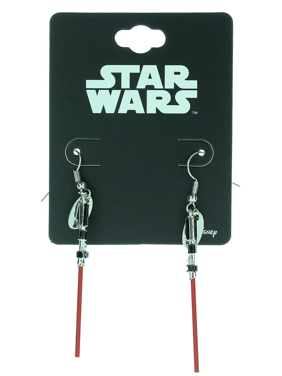 Star Wars Red Lightsaber Earrings