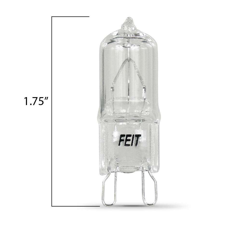 Feit Electric BPQ60/G9/CAN 60 Watt Warm White G9 Dimmable Halogen Light Bulb