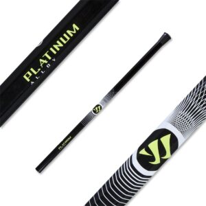 warrior platinum 14 attacker lacrosse shaft, black, 30-inch