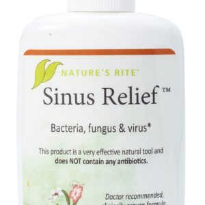 Nature's Rite Sinus Relief™, 1.5 oz. (45 mL) – All-Natural Nasal Sinus Spray – Relief for Sinus Problems – Encourages a Healthy Sinus System – Easy-to-Use, Portable Sinus Support – Made in USA